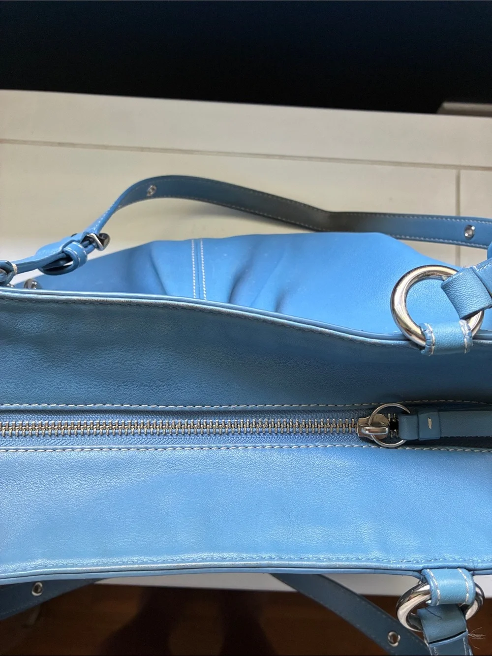 Coach leather tote